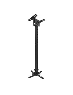 SOPORTE UNIVERSAL DE TECHO GIRATORIO 360º E INCLINABLE PARA PROYECTOR NEGRO